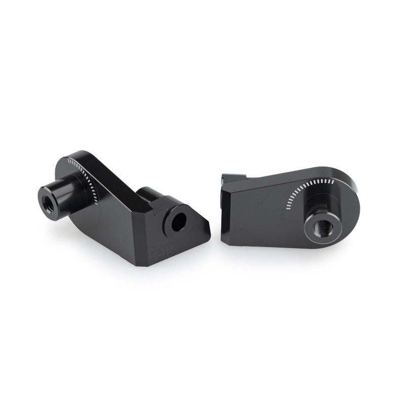 Adaptateurs Puig pour repose-pieds passager fixes BMW F900 GS 2024-2025, noir