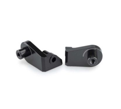 Adaptateurs Puig pour repose-pieds passager fixes BMW F900 GS 2024-2025, noir
