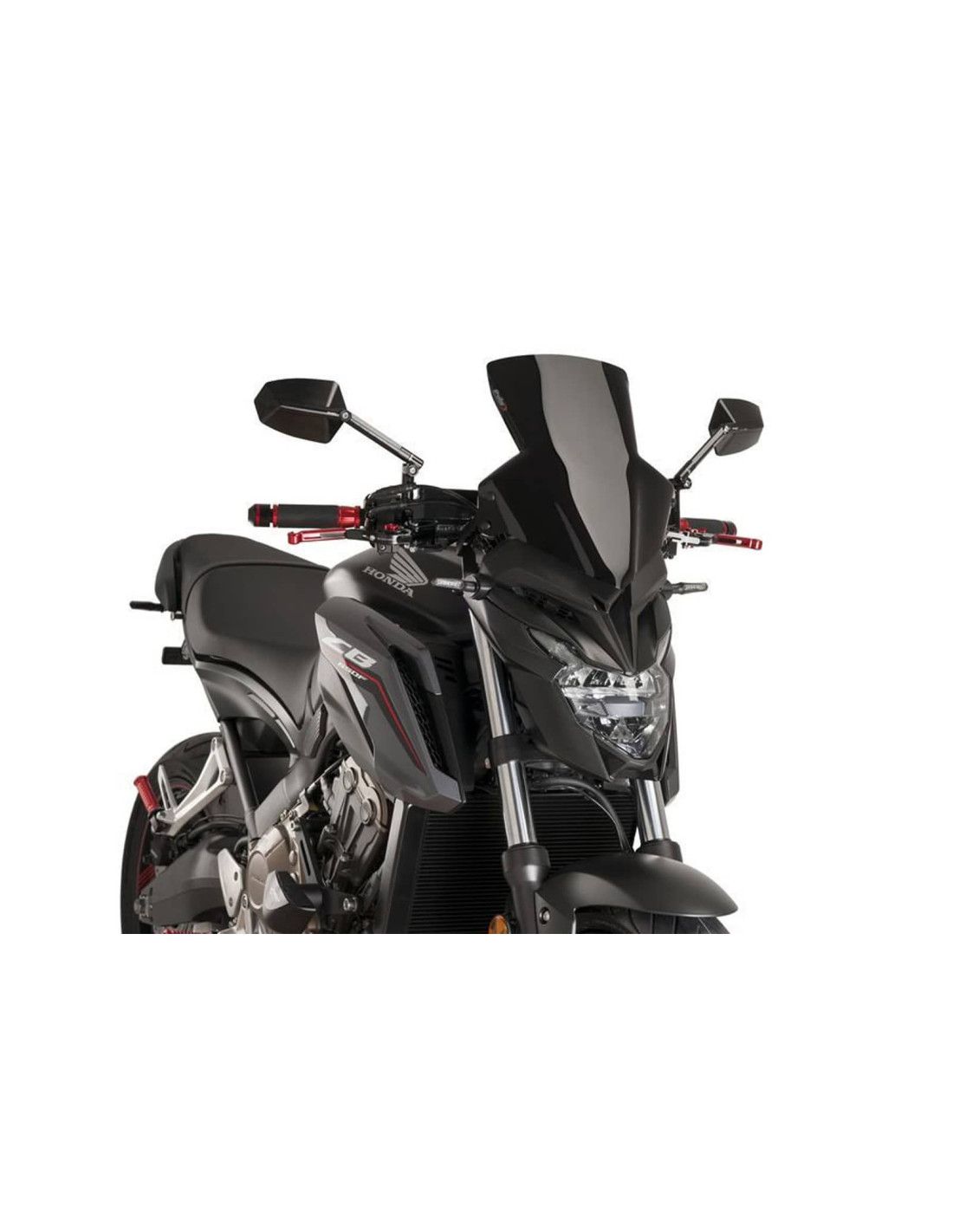 Puig 5645N Windschutzscheibe – Schwarz, 3 Mm Methacrylat | Aerodynamisch & Stoßfest Für Motorräder
