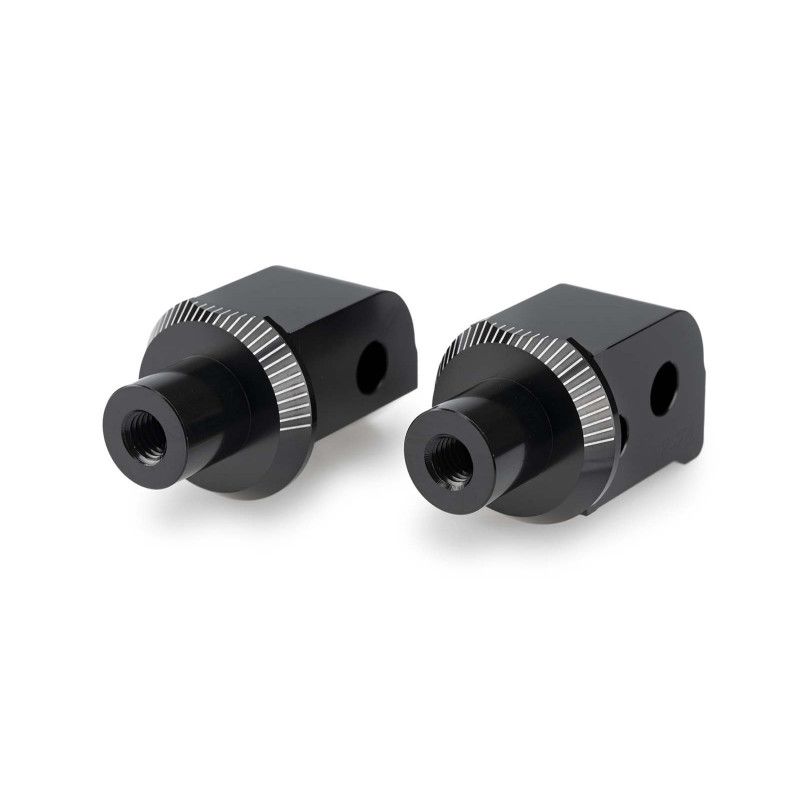 Adaptateurs de repose-pieds passager fixes Puig pour Aprilia RS 457 24-25, noirs