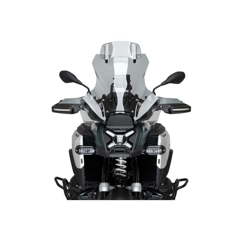 puig touring windshield-visor with radar bmw r1300 gs 23-25 light smoke