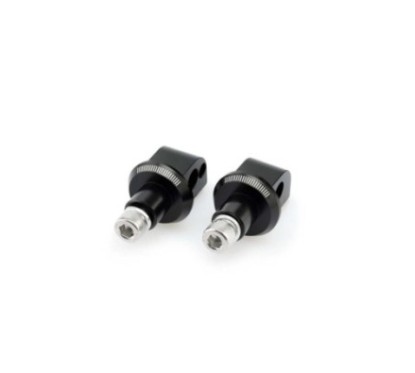 Adaptateurs de repose-pieds passager fixes Puig pour Honda VFR1200F 10-16, noir
