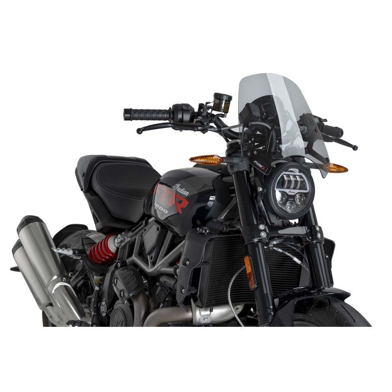puig naked ng sport screen for indian ftr1200 r carbon 23-25 light smoke