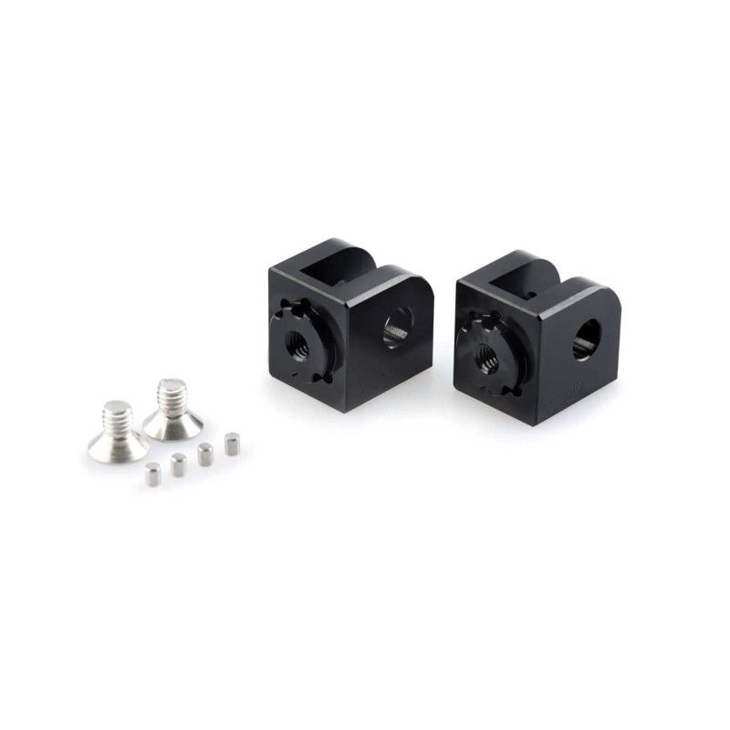 Adaptateurs de repose-pieds reglables Puig pour Honda NC750 X DCT 2025, noir