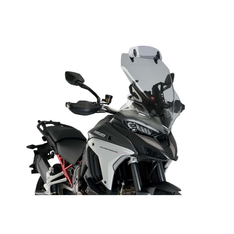 puig windshield touring visor for ducati multistrada v4 pikes peak 2025 light smoke