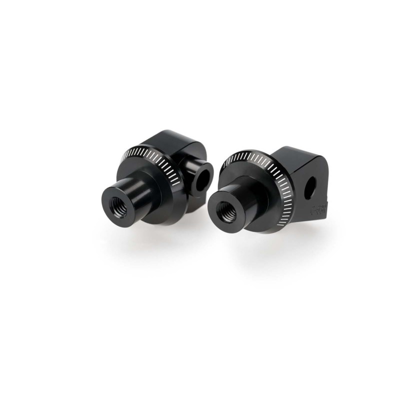 Adaptateurs de repose-pieds fixes Puig pour Yamaha XT1200ZE Super Tenere 19/20, noir