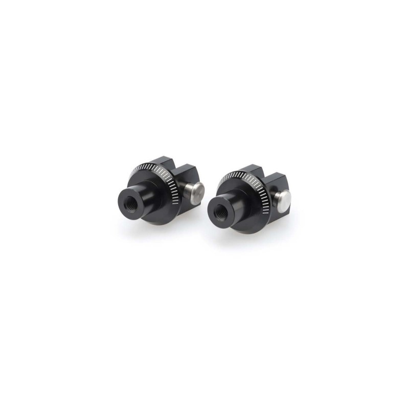 Adaptateurs de repose-pieds fixes Puig pour Yamaha FZ1 06-15, noirs