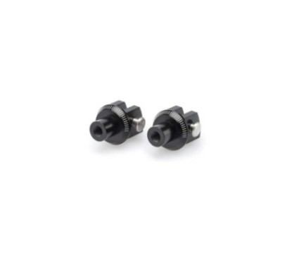 Adaptateurs de repose-pieds fixes Puig pour Yamaha FZ1 06-15, noirs