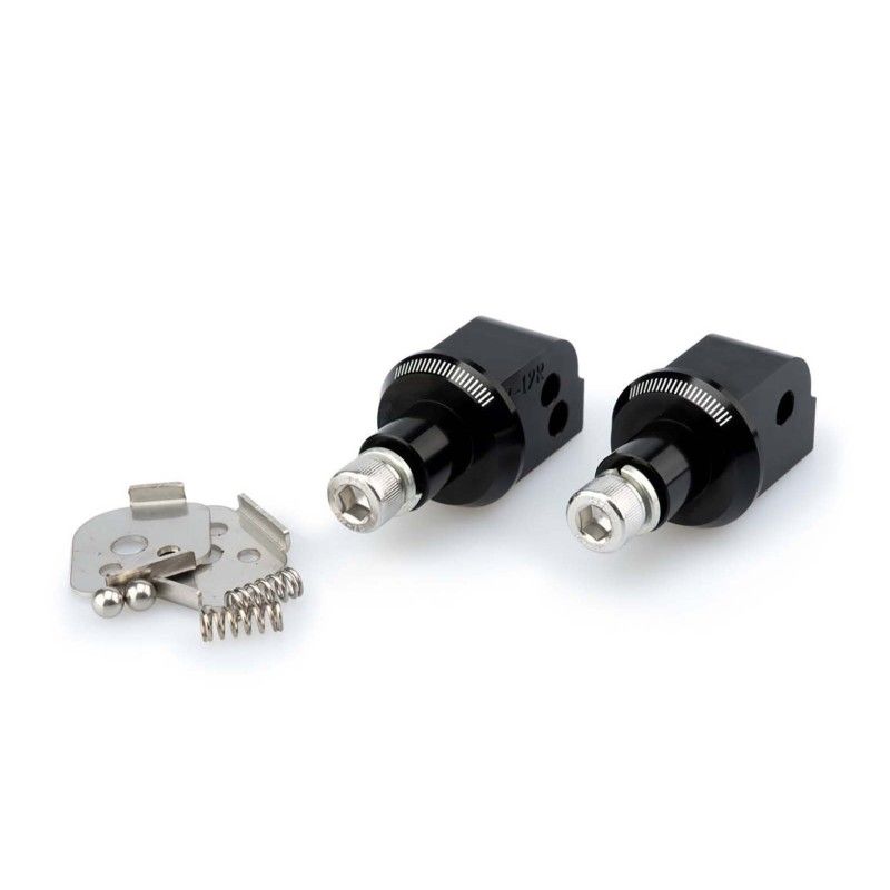Adaptateurs de repose-pieds passager fixes Puig pour Honda CB500X 2022/24, noir
