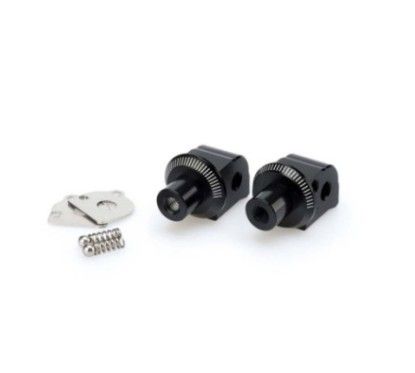 Adaptateurs de repose-pieds passager fixes Puig pour KTM 1050 Adventure 15/16, noir