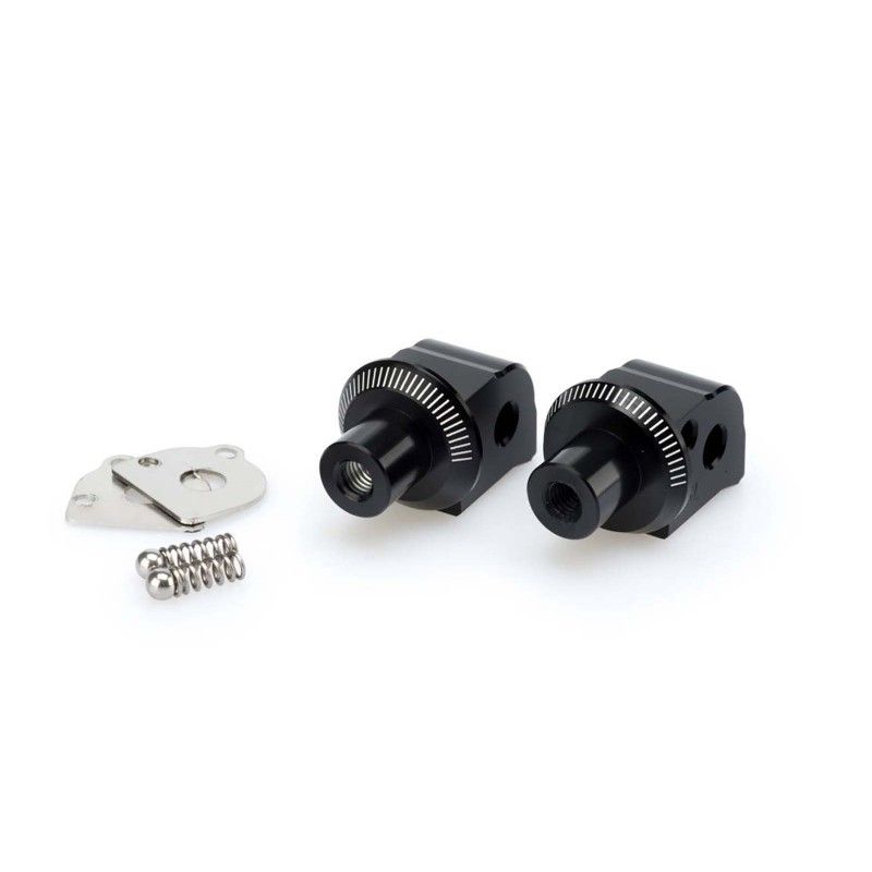 Adaptateurs de repose-pieds passager fixes Puig pour KTM 1190 Adventure 13/16, noir