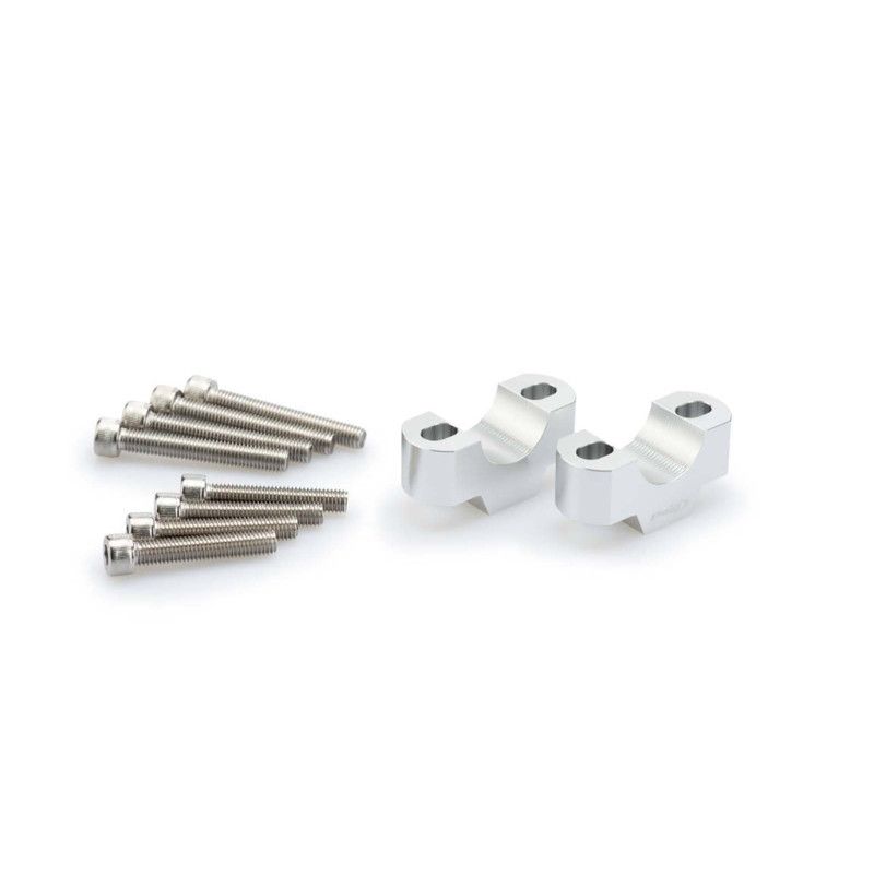 Elevadores Puig para manillar Yamaha Tracer 9 GT 2025 Plata 3740P