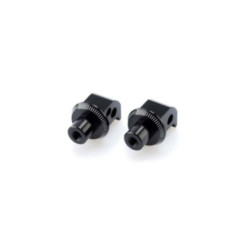 Adaptateurs de repose-pieds passager fixes Puig pour Yamaha T-Max 560 2025, noir