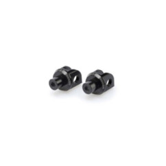 Adaptateurs de repose-pieds fixes Puig pour Kawasaki Z650 2025, noir