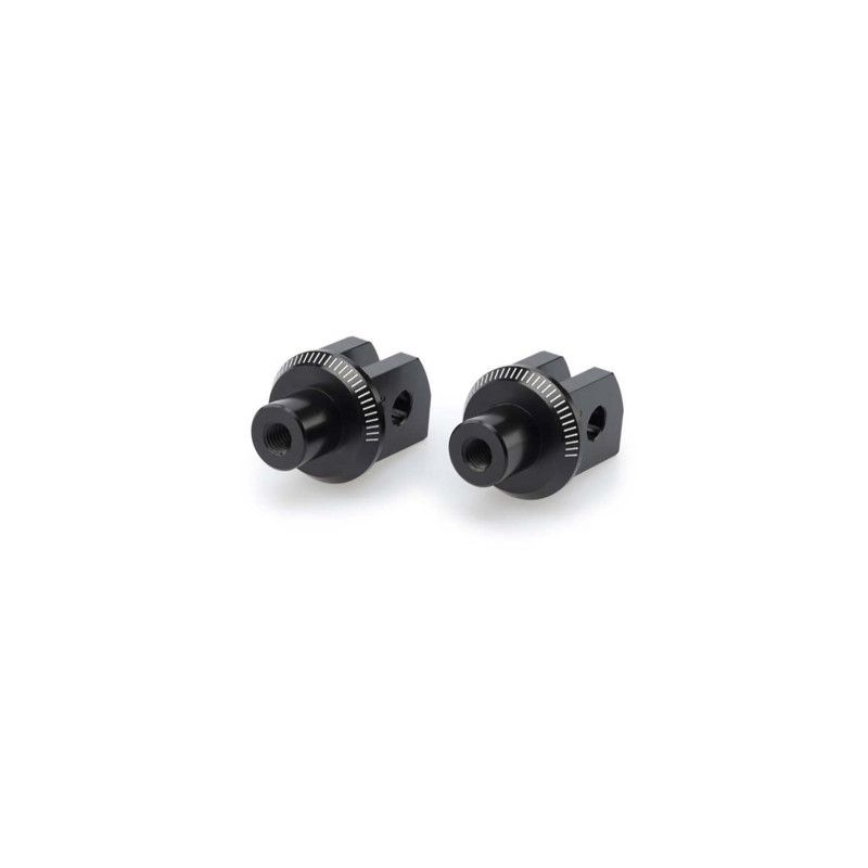 Adaptateurs de repose-pieds fixes Puig pour Yamaha YZF R3 2025, noir