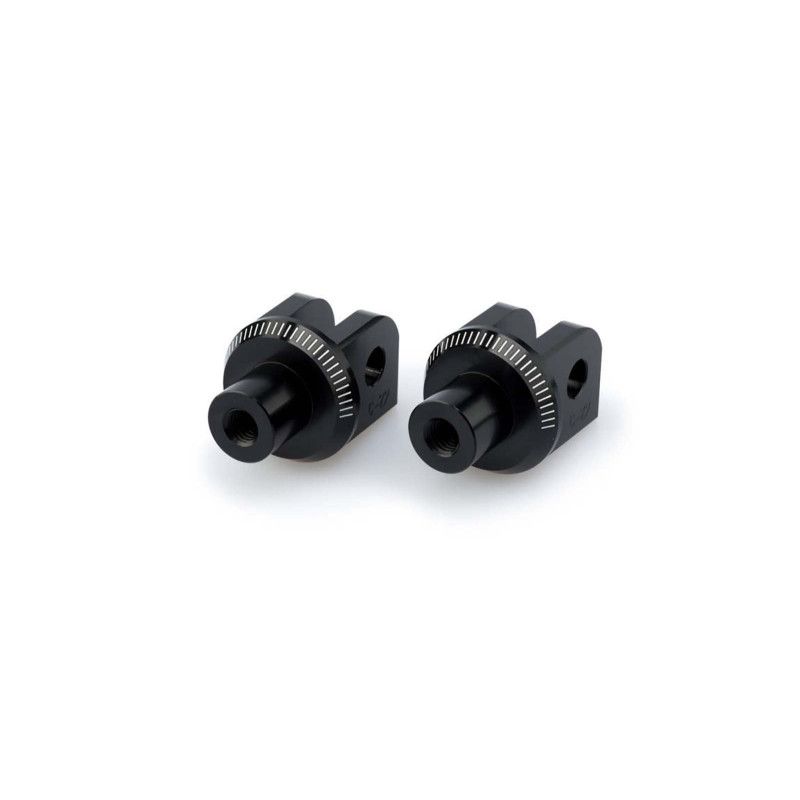 Adaptateurs de repose-pieds fixes Puig pour Honda NC750 X DCT 2025, noir