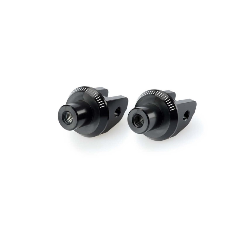 Adaptateurs de repose-pieds passager fixes Puig pour Ducati Monster 1200 R 16-20, noir