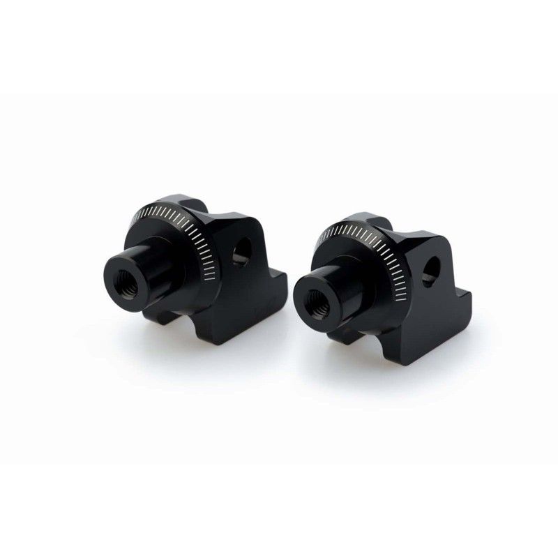Adaptateurs de repose-pieds fixes Puig pour Triumph Tiger 900 2020/23, noir