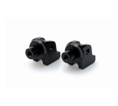 Adaptateurs de repose-pieds fixes Puig pour Triumph Tiger 900 2020/23, noir