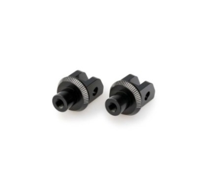puig fixed rider pegs adapters for harley d sportster s rh1250s 21 24 black
