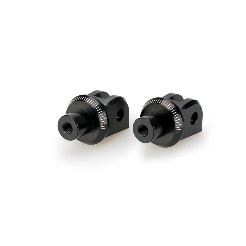 Adaptateurs Puig pour repose-pieds fixes Indian FTR 1200 R Carbon 23/25 Noir