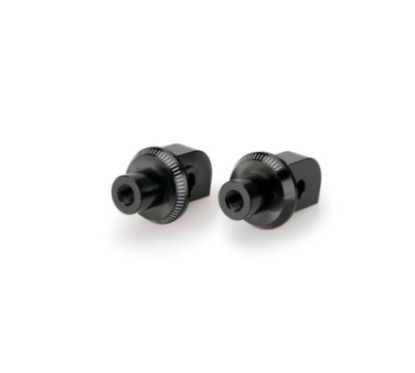 Adaptateurs Puig pour repose-pieds passager fixes Indian FTR 1200 19/25, noir