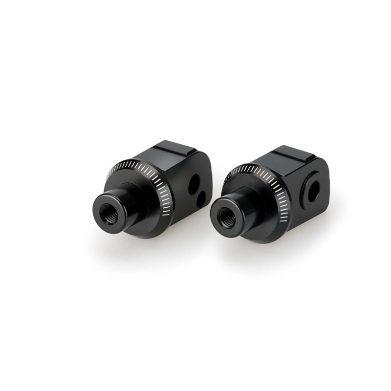 Adaptateurs de repose-pieds passager fixes Puig pour Honda Forza 750 21/24, noir