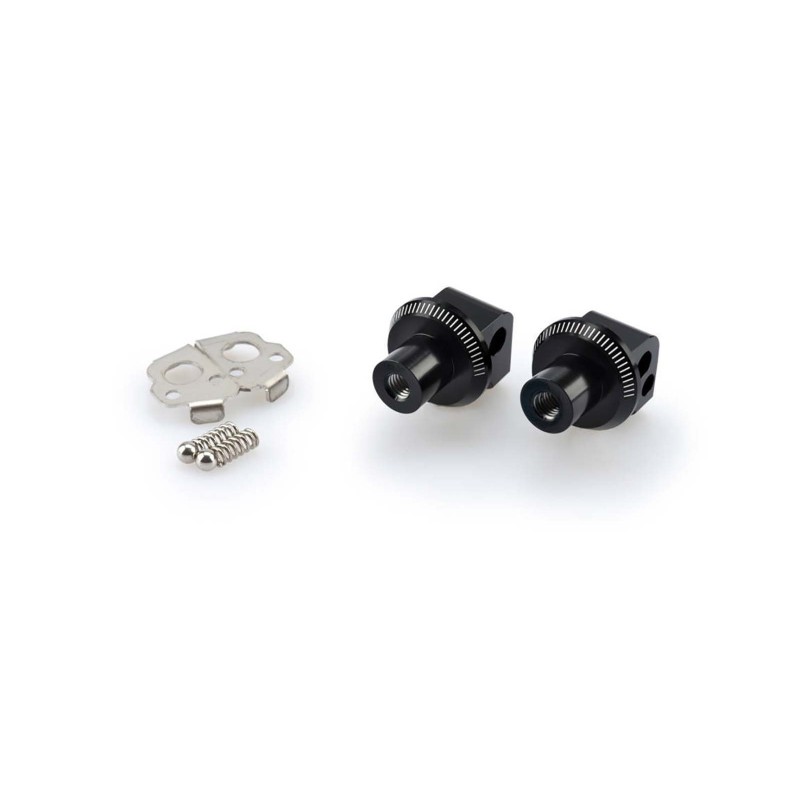 Adaptateurs de repose-pieds passager fixes Puig pour BMW R1200GS Adventure 06-13, noir