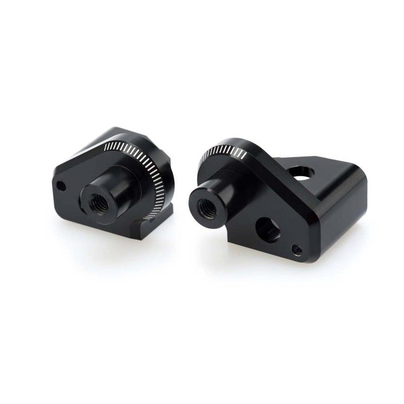 puig fixed rider pegs adapters for yamaha xt660z tener 08 16 black