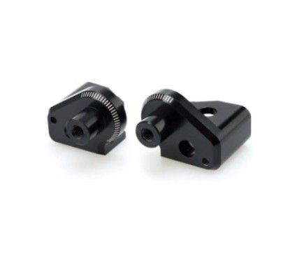 Adaptateurs de repose-pieds fixes Puig pour Yamaha XT660Z Tener 08-16, noir