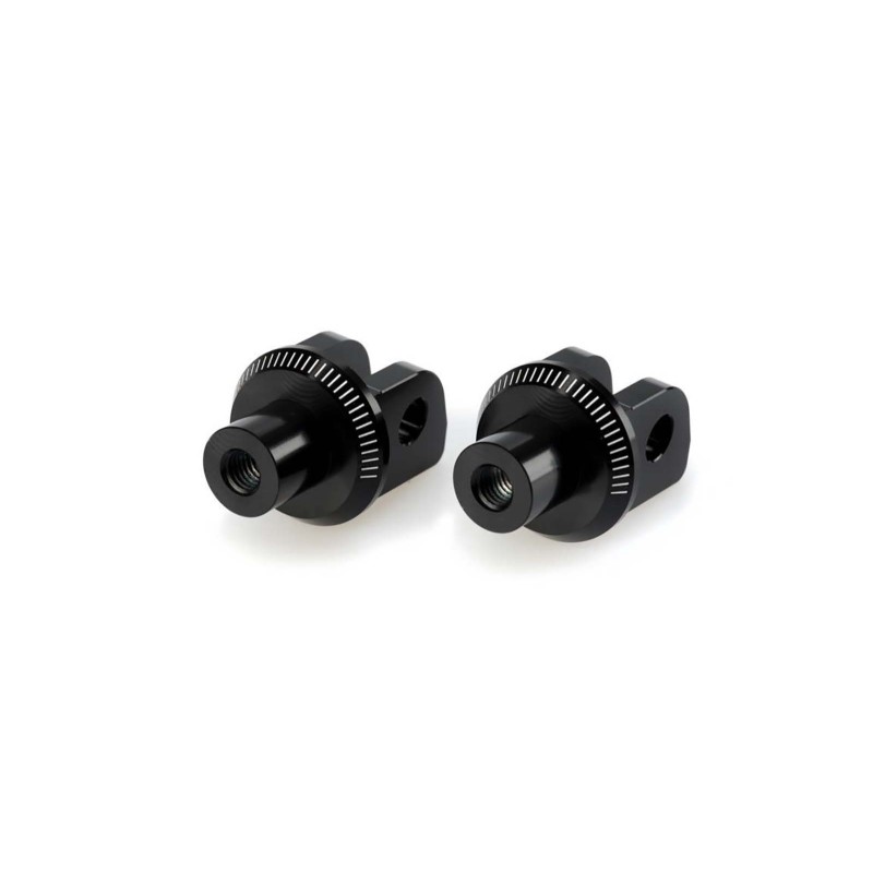 Adaptateurs Puig pour repose-pieds fixes BMW G310 R 16/25, noir
