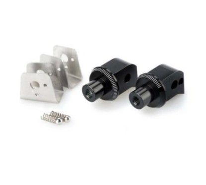 Adaptateurs de repose-pieds passager fixes Puig pour Triumph Tiger 1200 Explorer XC 12/15, noir