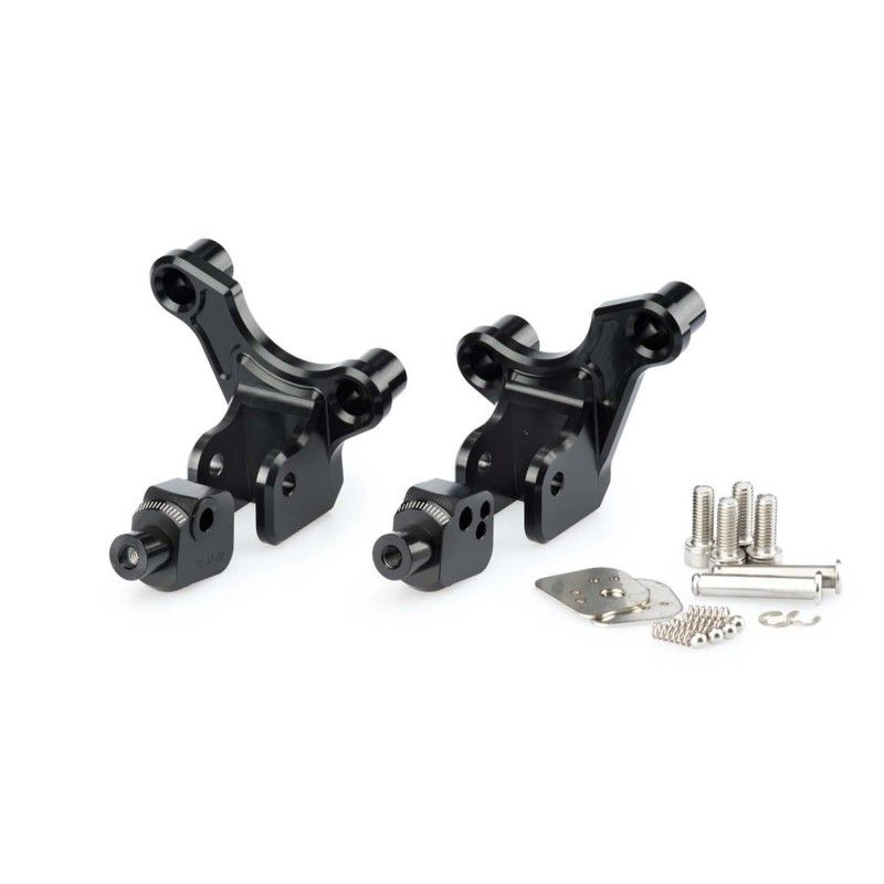 puig fixed rider pegs adapters for honda x adv 17 20 black
