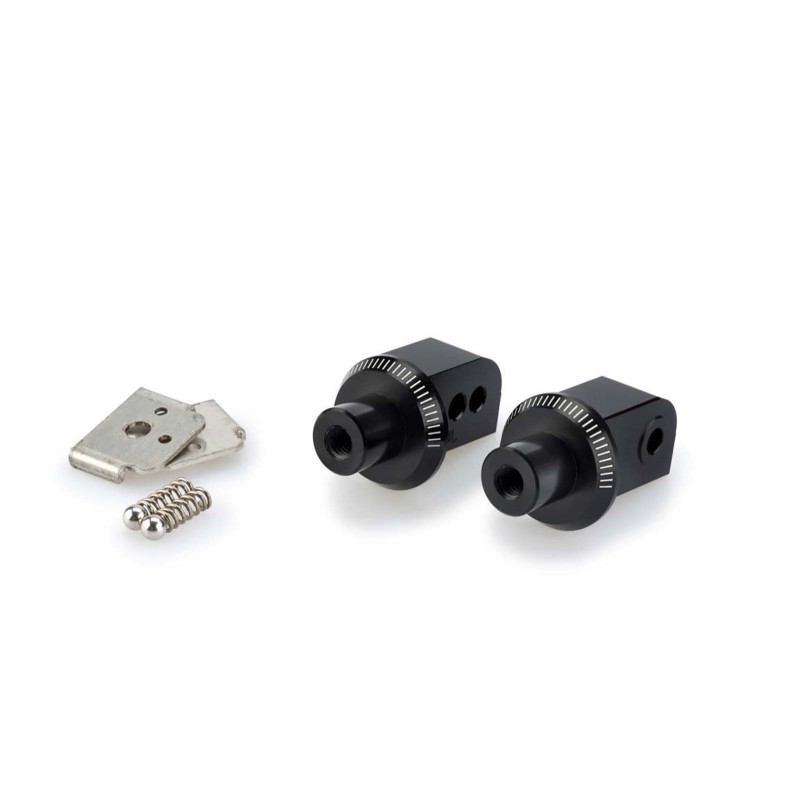 puig fixed passenger pegs adapters for yamaha xv950 r 14 20 black
