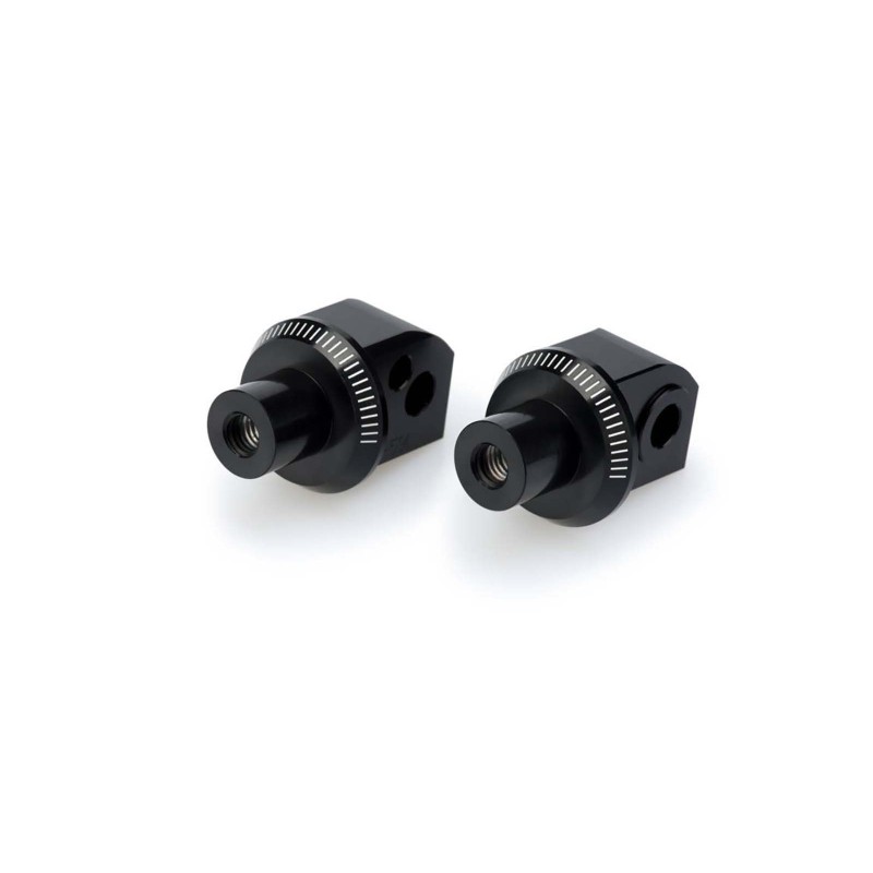 Adaptateurs Puig repose-pieds fixes pour passager Benelli Leoncino 800 22/25 noir