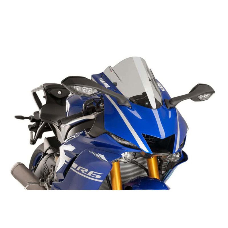 puig z racing windshield for yamaha yzf r6 race 2025 light smoke