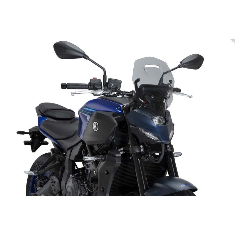puig naked ng touring screen for yamaha mt 07 2025 light smoke