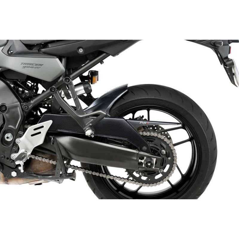 Garde-boue arriere Puig pour Yamaha Tracer 9 GT Plus 2025, aspect carbone