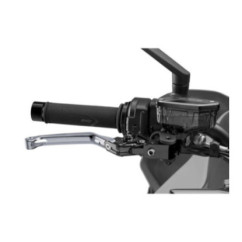 Puig 4.0 folding brake lever silver and black selector
