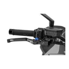 Levier de frein pliable Puig 4.0 selecteur noir et bleu