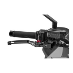 Klappbarer Bremshebel Puig 4.0, schwarz-roter Wahlhebel