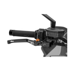 Puig 4.0 folding brake lever black and orange selector