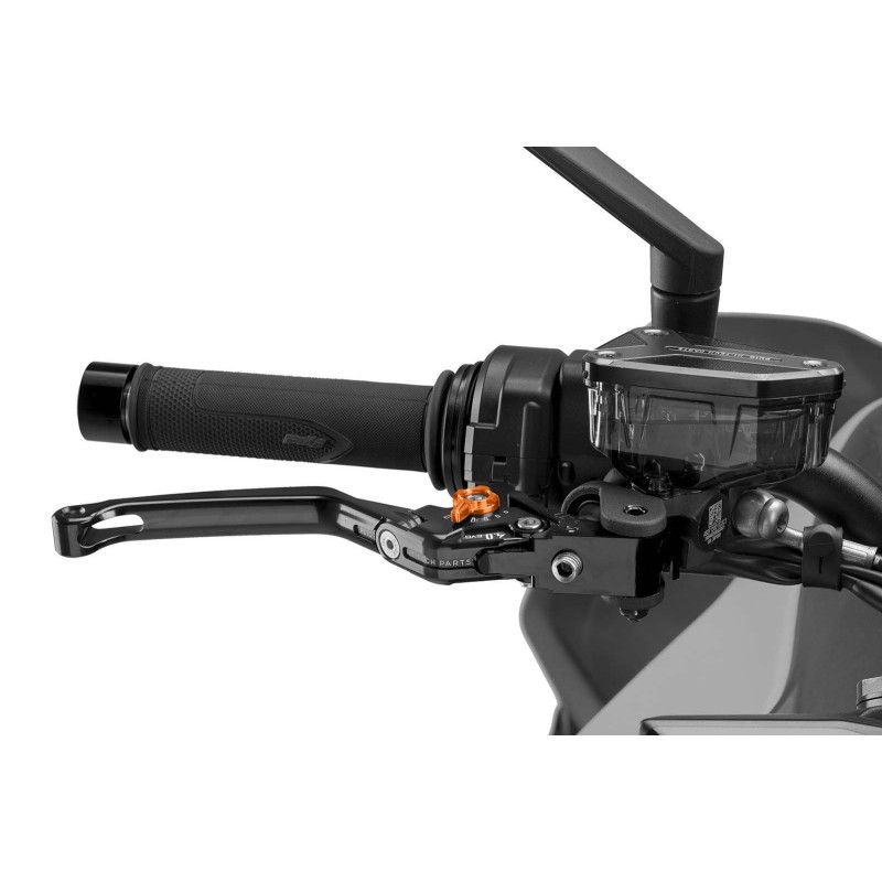 Levier de frein rabattable Puig 4.0 selecteur noir et orange