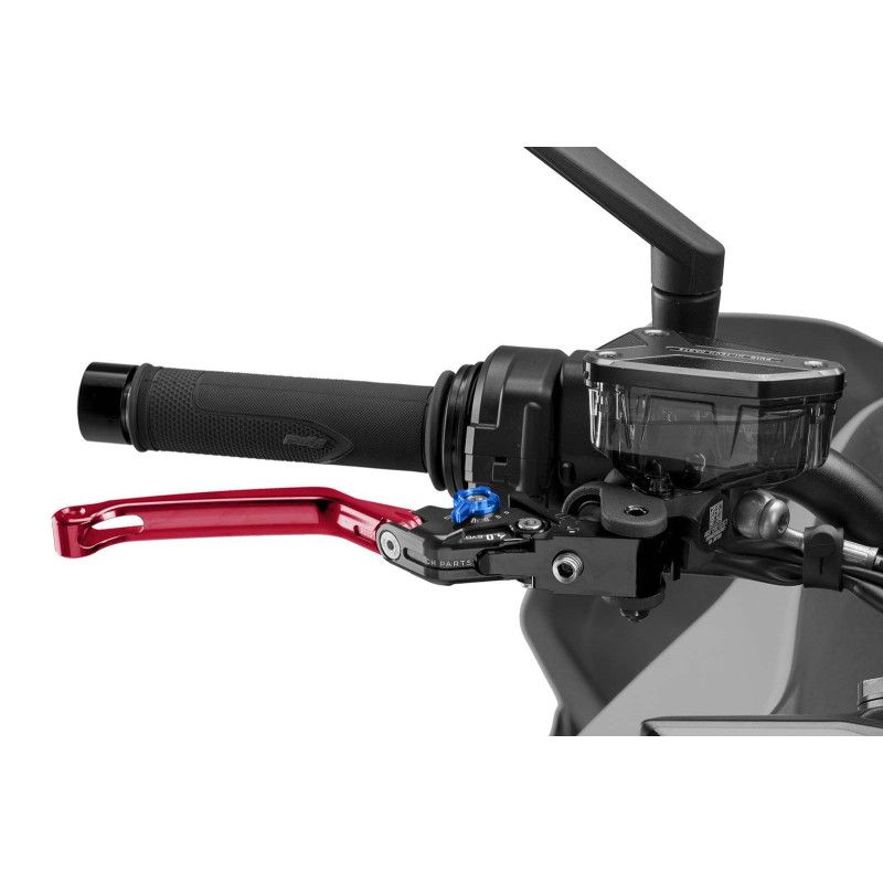 Maneta de freno plegable Puig 4.0 selector rojo y azul