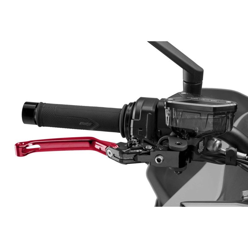 Levier de frein rabattable Puig 4.0 selecteur rouge et noir