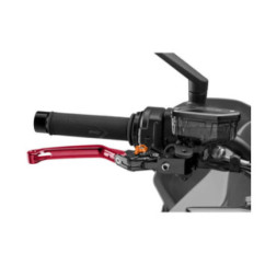 Puig 4.0 folding brake lever red and orange selector