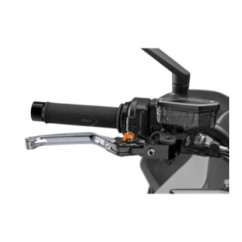 Maneta de freno plegable Puig 4.0 titanio y selector naranja