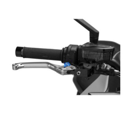Puig 4.0 fixed brake lever silver and blue selector