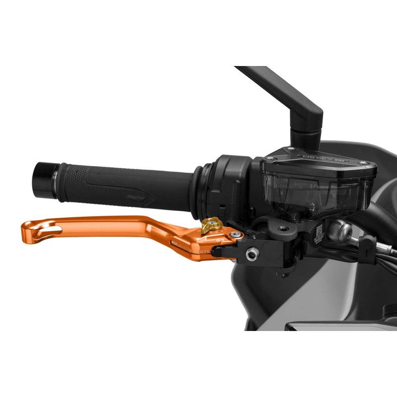 Puig 4.0 brake lever fixed orange and gold selector