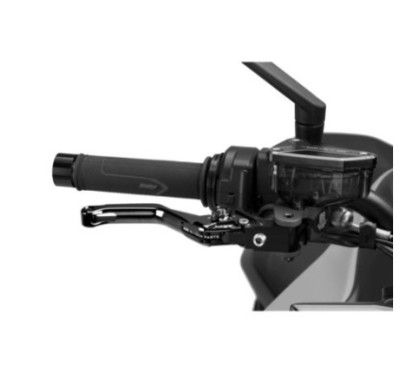 Levier de frein Puig 4.0 fixe court noir et selecteur noir